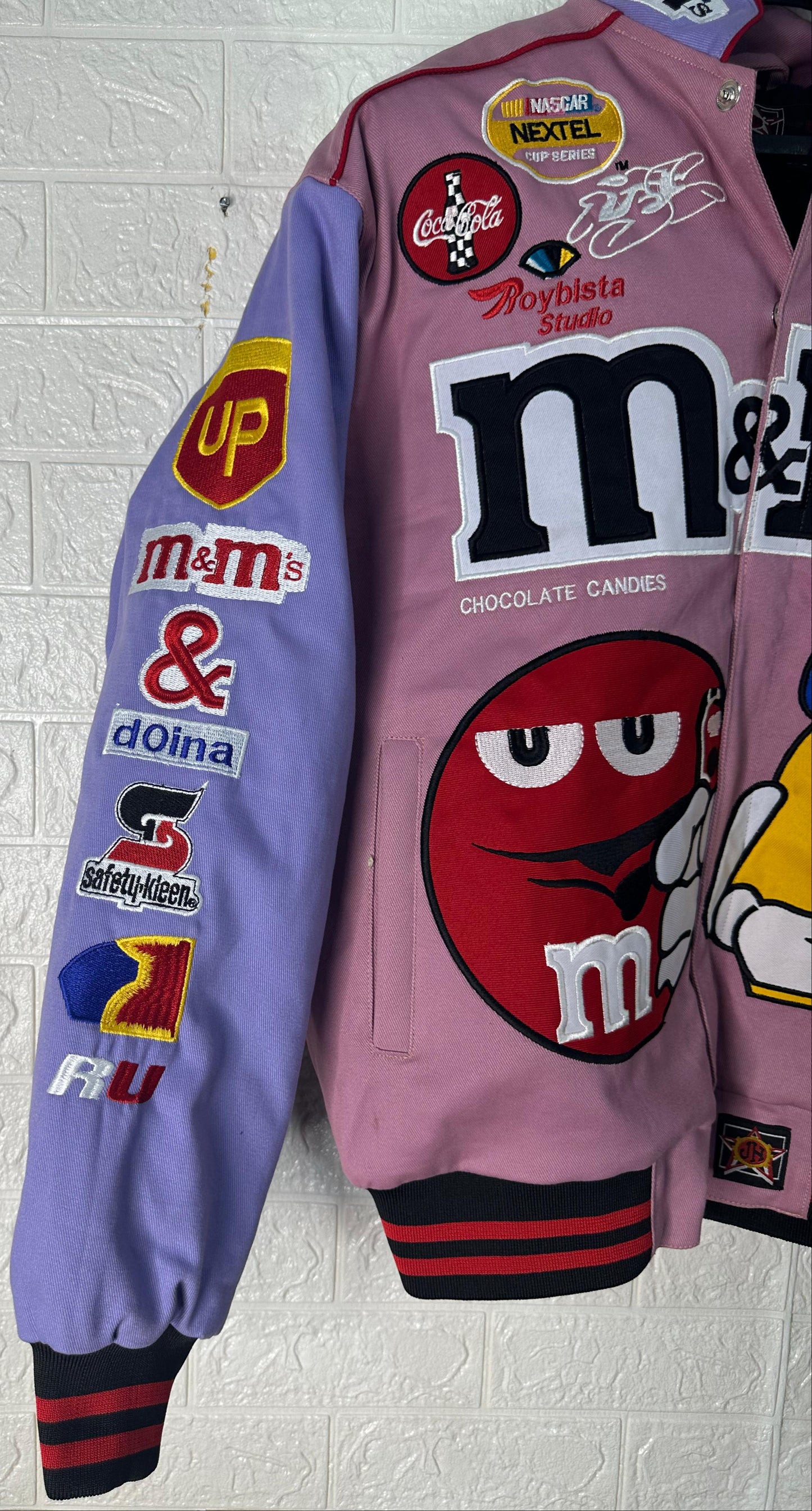 Vintage-Inspired M&M’s Racing Jacket | Reworked NASCAR Bomber