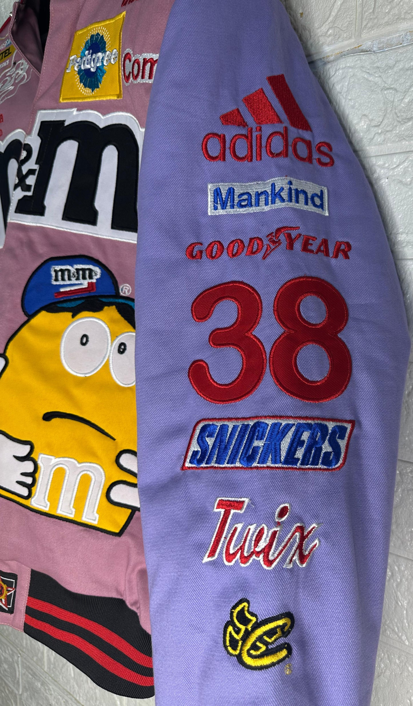 Vintage-Inspired M&M’s Racing Jacket | Reworked NASCAR Bomber