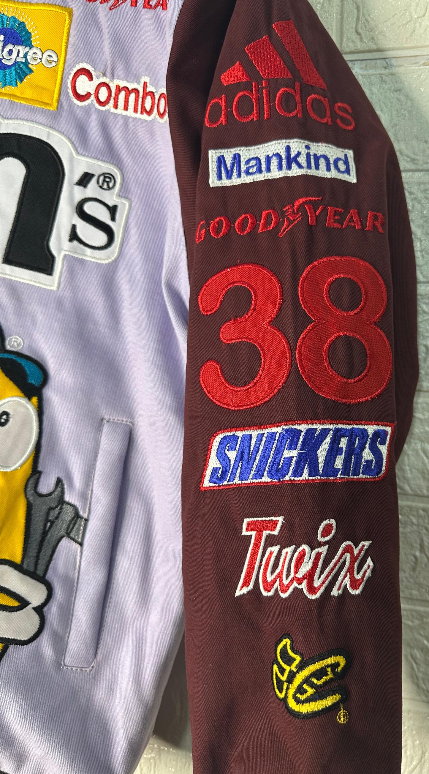 Vintage-Inspired M&M’s Racing Jacket | Reworked NASCAR Bomber