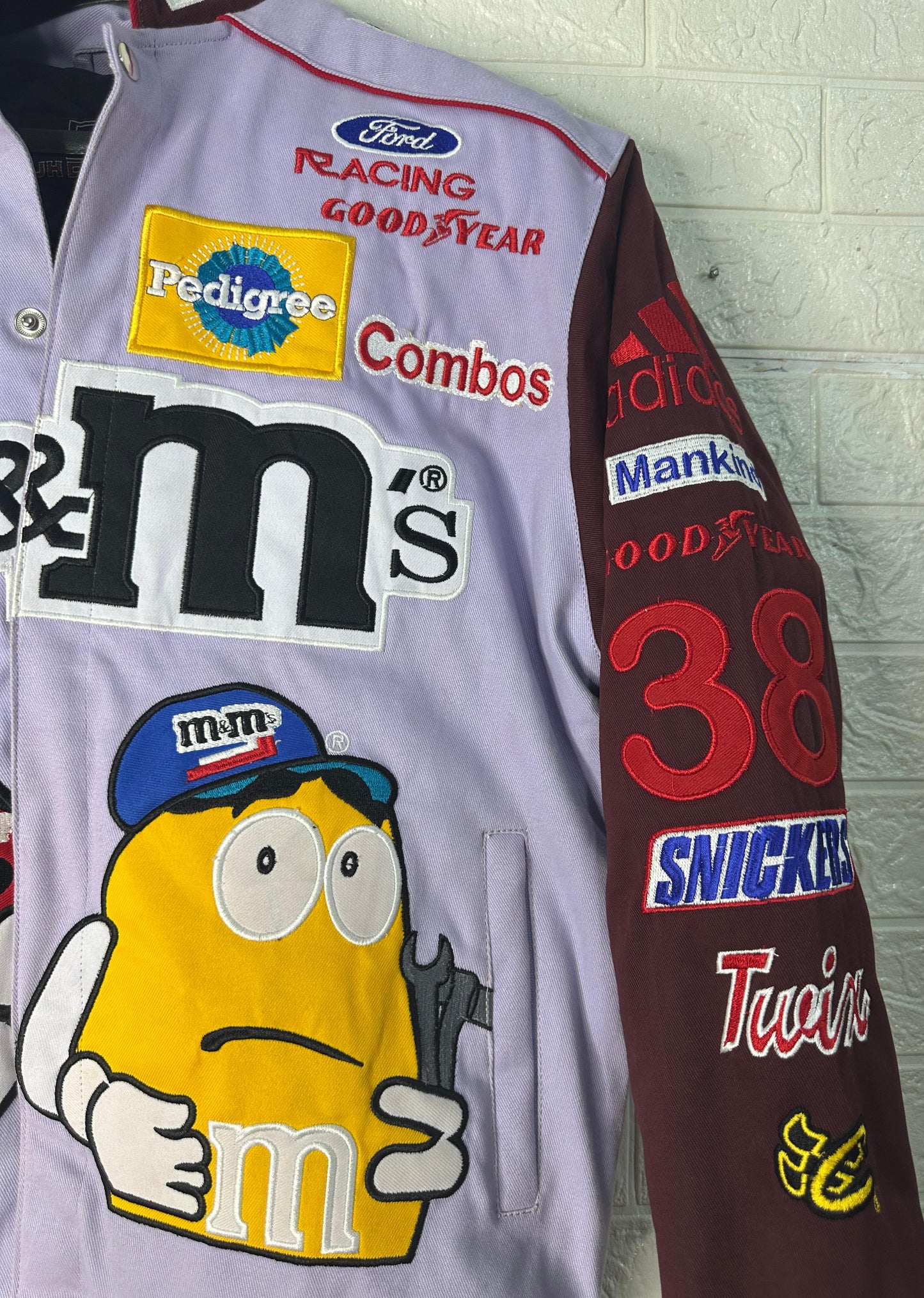 Vintage-Inspired M&M’s Racing Jacket | Reworked NASCAR Bomber