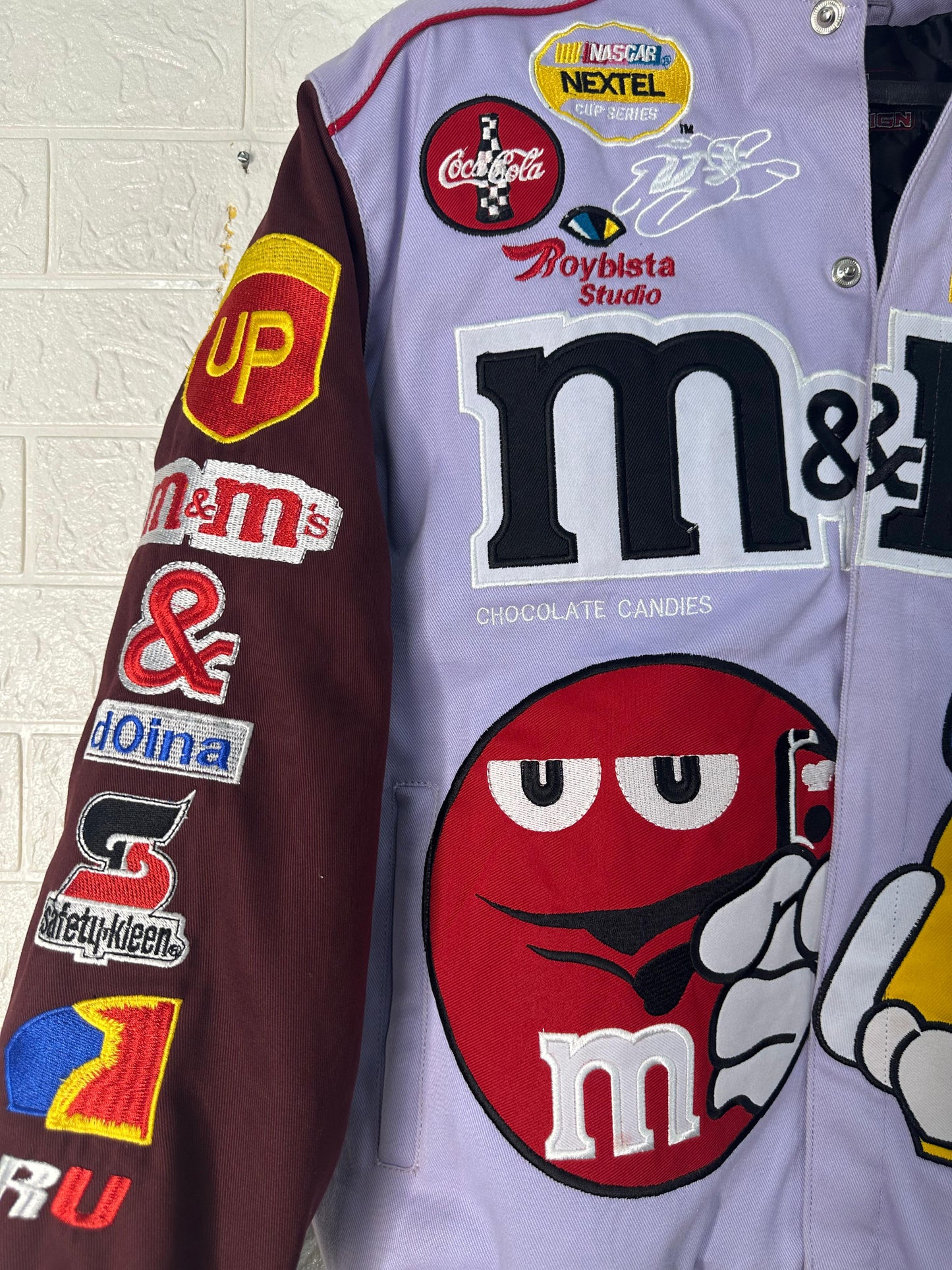 Vintage-Inspired M&M’s Racing Jacket | Reworked NASCAR Bomber