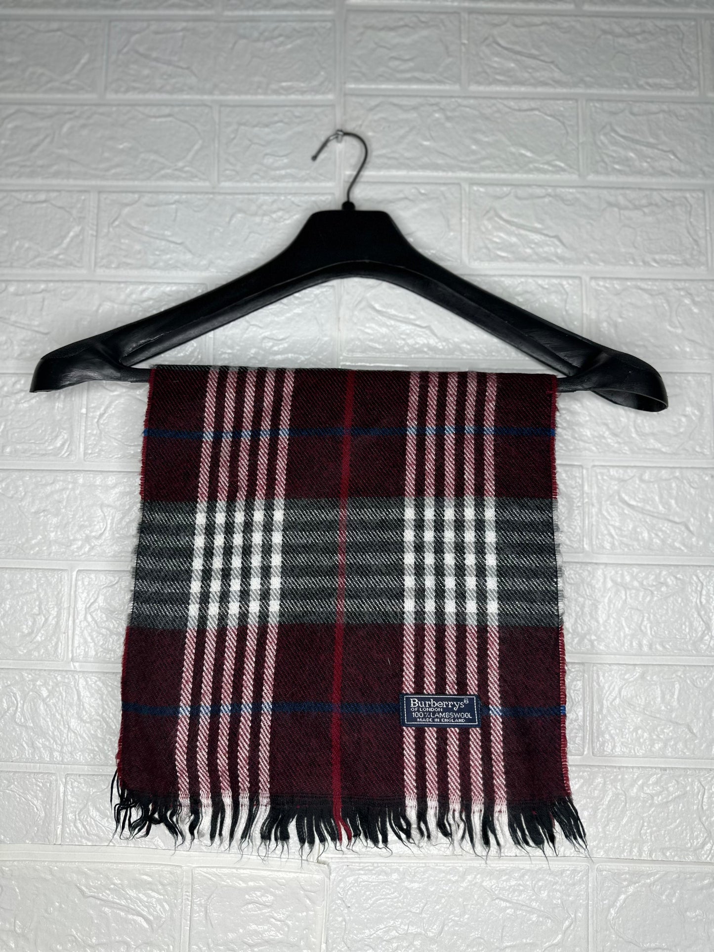 Burberry Classic Checkered Muffler - Camel, Black, and White Scarf