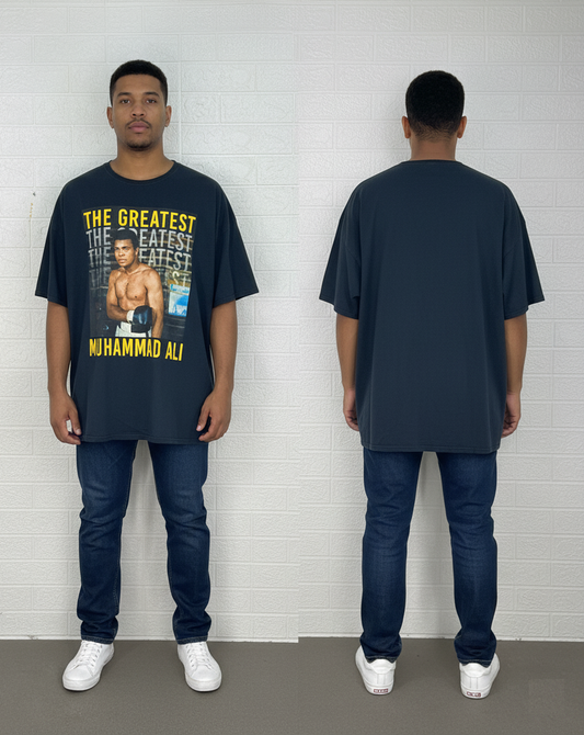 Muhammad Ali Graphic T-Shirt | The Greatest Boxing Legend Tee | Vintage Style Sports Icon Shirt | Streetwear Tribute Tee