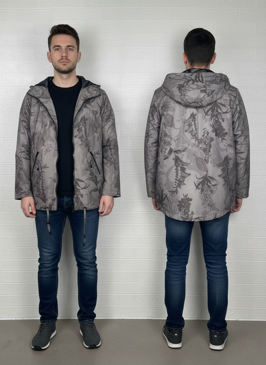 Next Men's Gray Pullover Hoodie – Medium