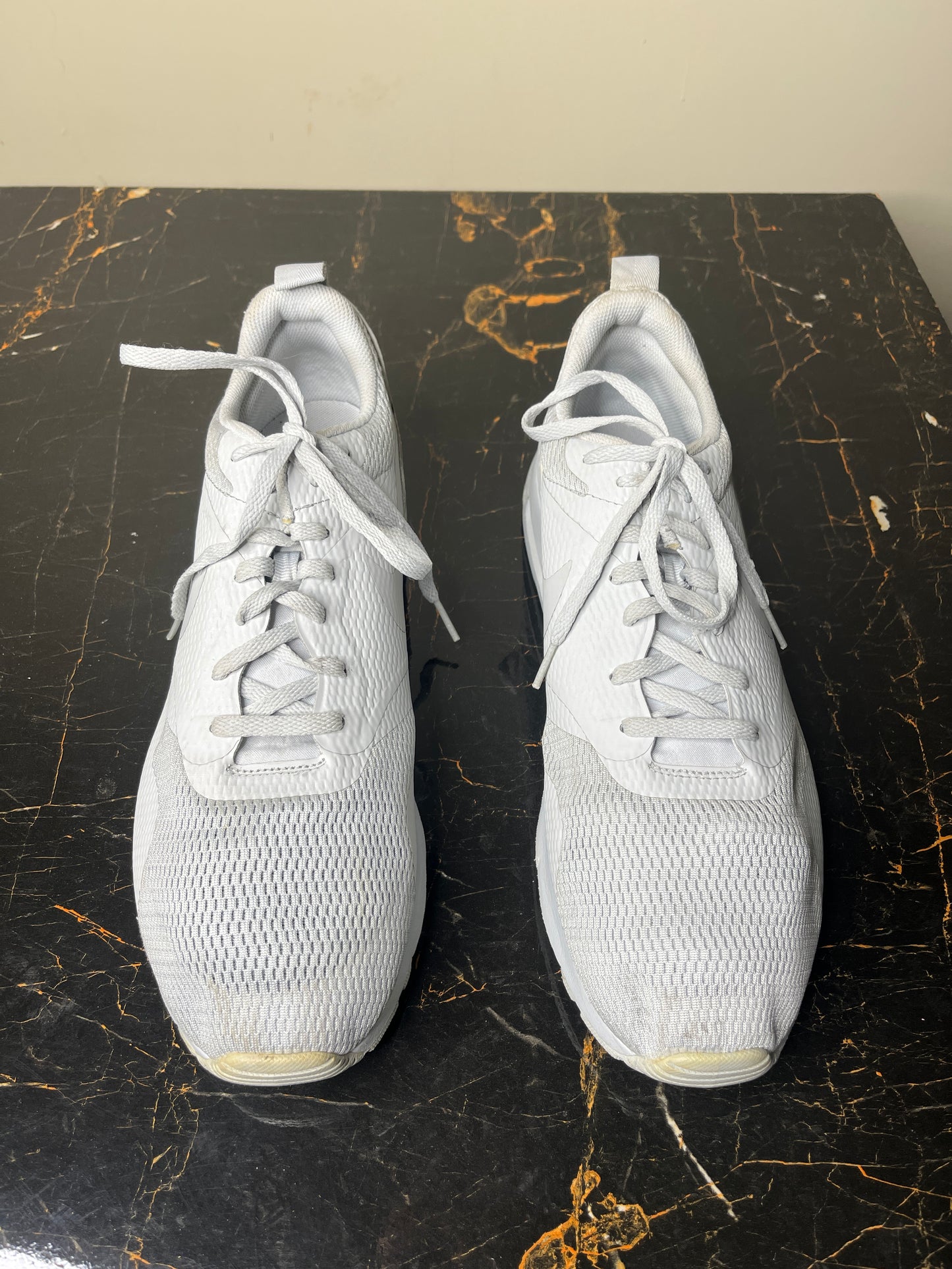 Nike White Mesh Running Shoes  Size: US 12 (UK 11 / EUR 46 / CM 30)