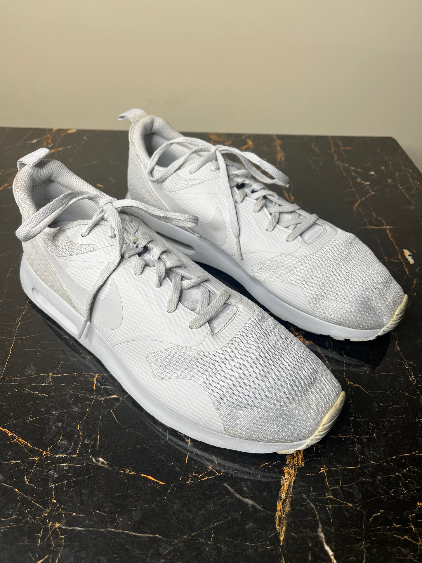 Nike White Mesh Running Shoes  Size: US 12 (UK 11 / EUR 46 / CM 30)