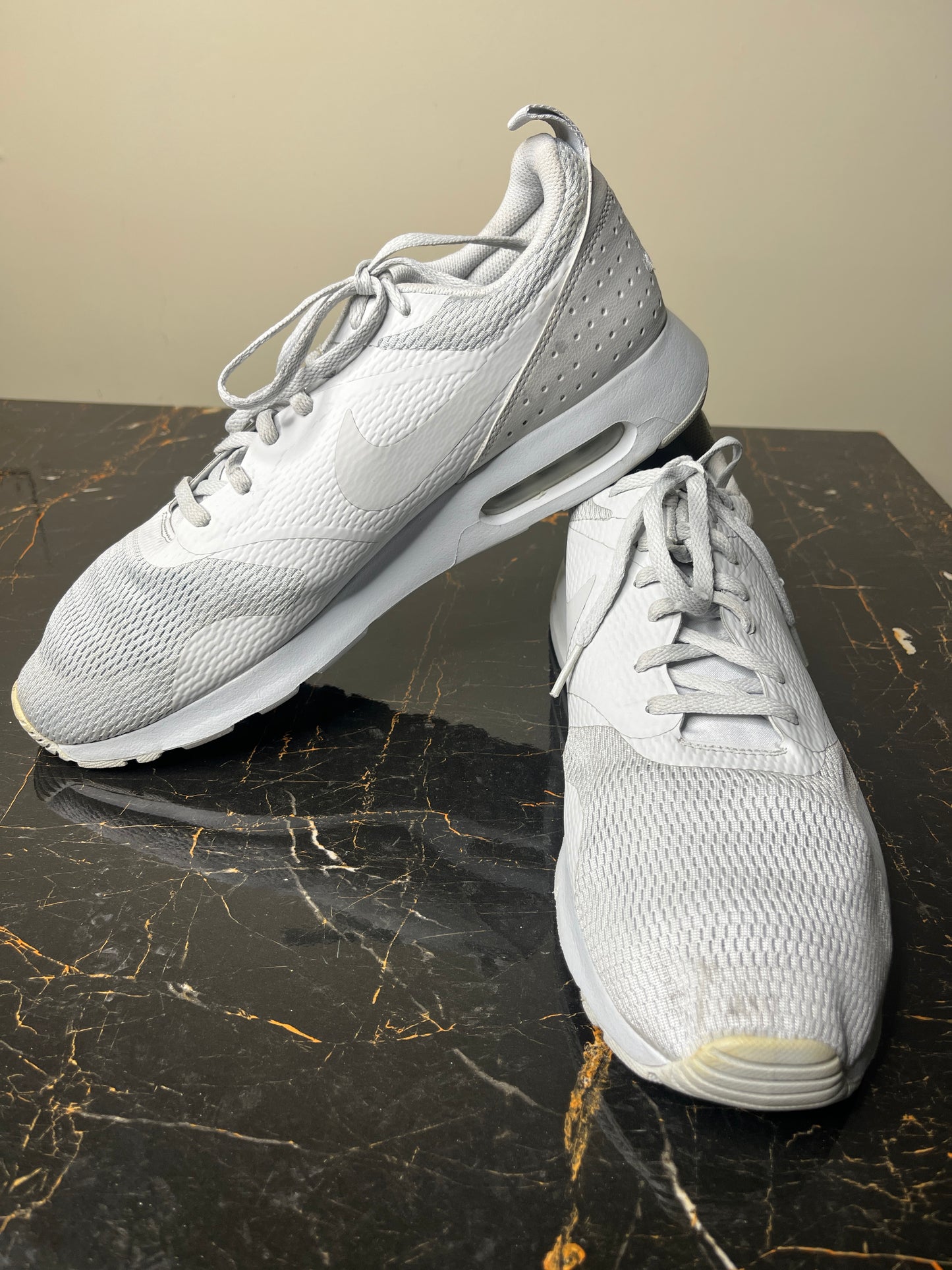 Nike White Mesh Running Shoes  Size: US 12 (UK 11 / EUR 46 / CM 30)