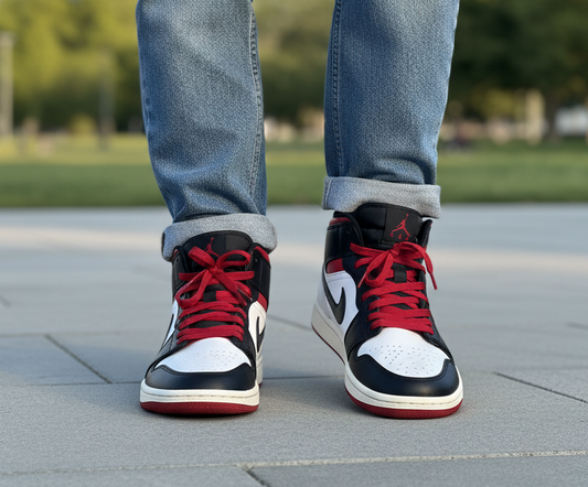 Nike Air Jordan 1 Mid “Black Gym Red” UK Size 6