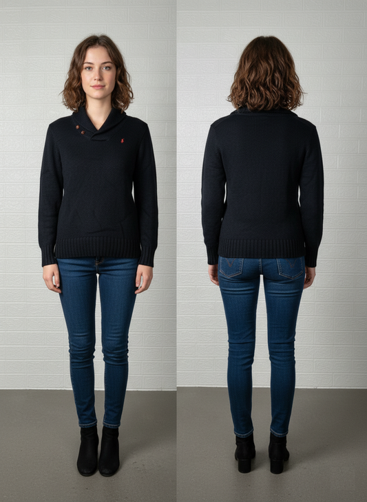 Polo Ralph Lauren Crewneck Sweater – Black, Size Small (8)