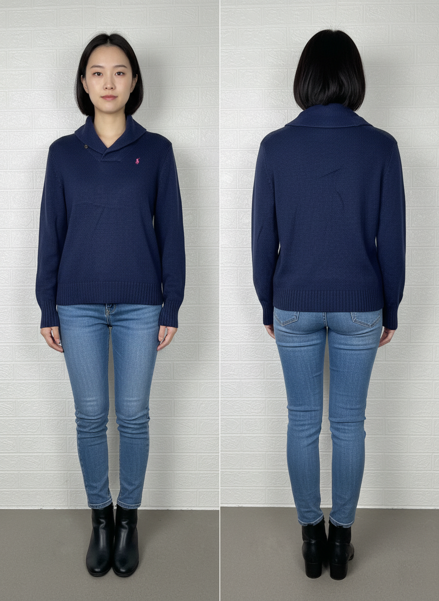 Polo Ralph Lauren Crewneck Sweater – Navy Blue, Size Extra Large