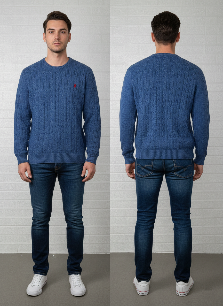 Polo Ralph Lauren Men's Sweater – Blue , XXL
