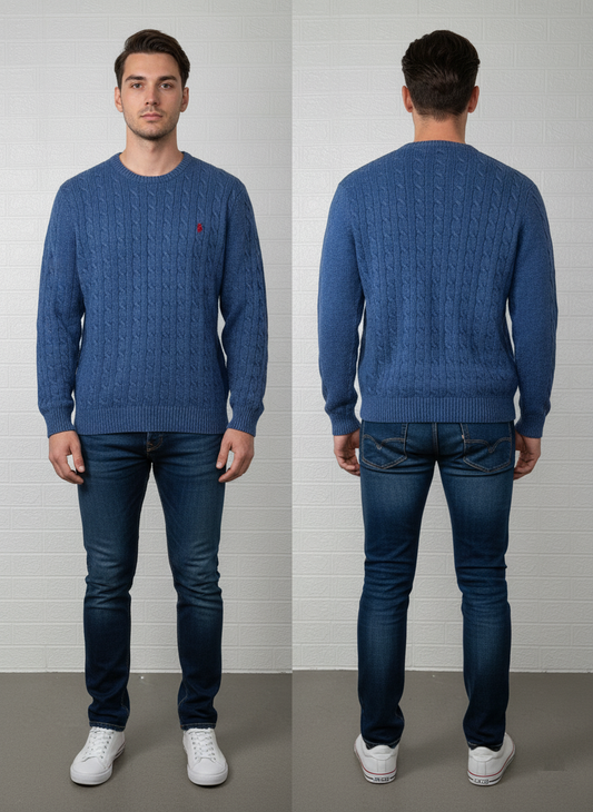 Polo Ralph Lauren Men's Sweater – Blue , XXL