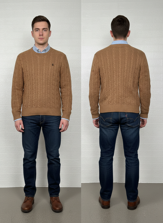 Polo Ralph Lauren Men's Sweater – Brown, Medium