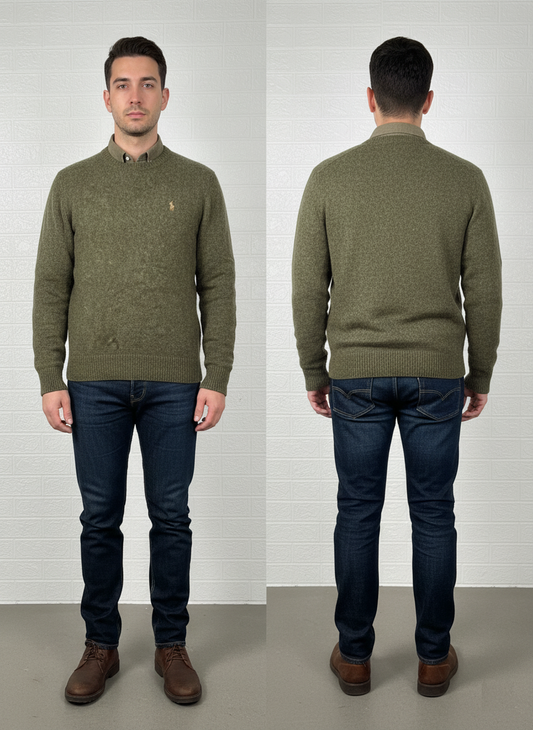 Polo Ralph Lauren Men's Sweater – Olive Green, Large
