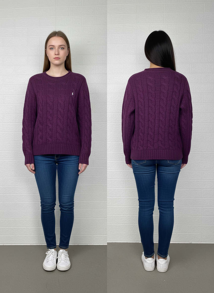 Polo Ralph Lauren Men's Sweater – Purple , Large