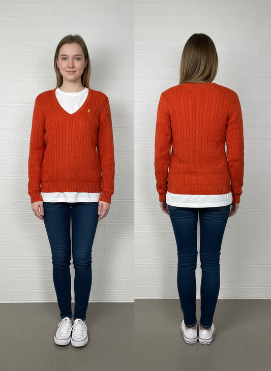 Polo Ralph Lauren Women's Sweater – Orange, Medium