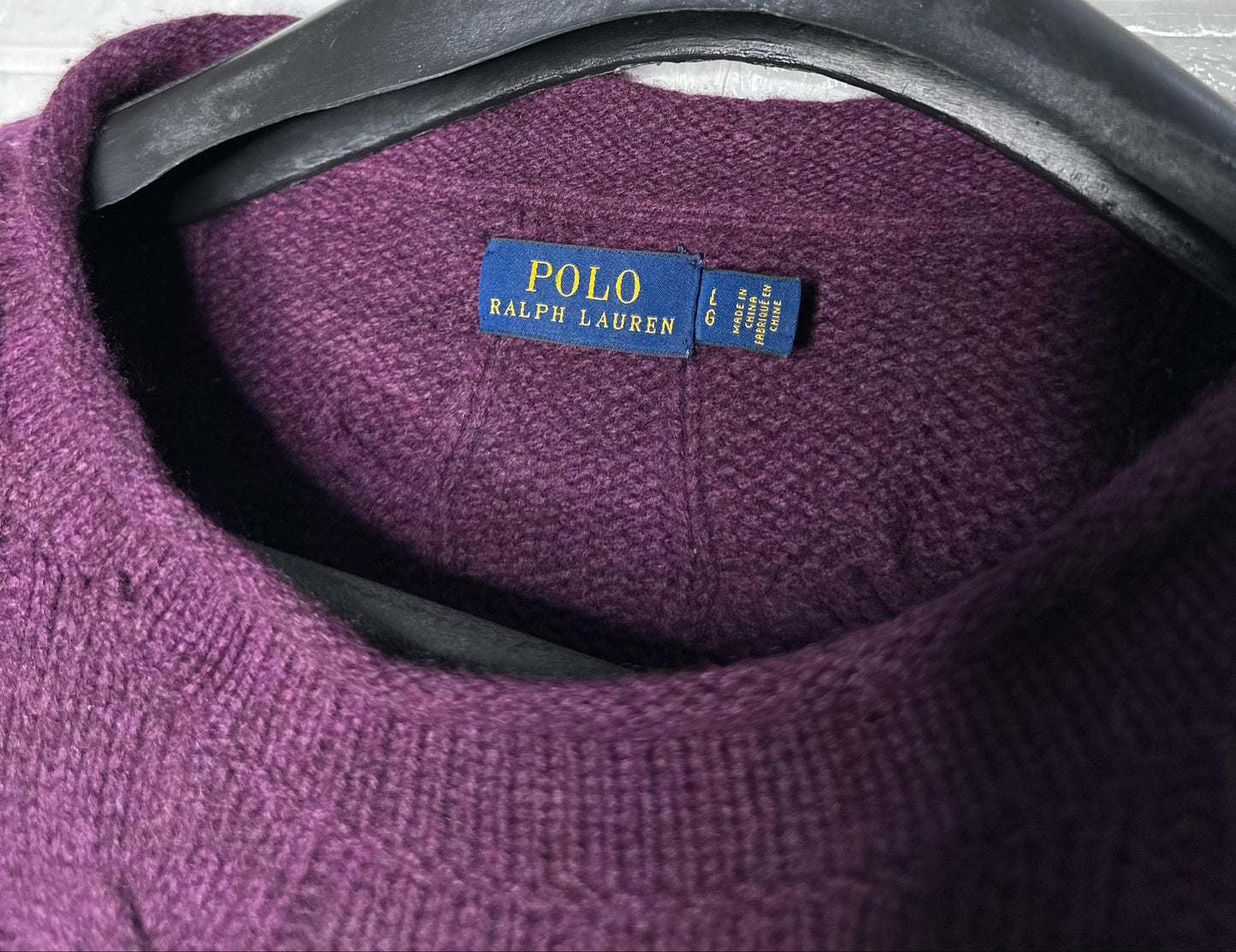 Polo Ralph Lauren Men's Sweater – Purple , Large