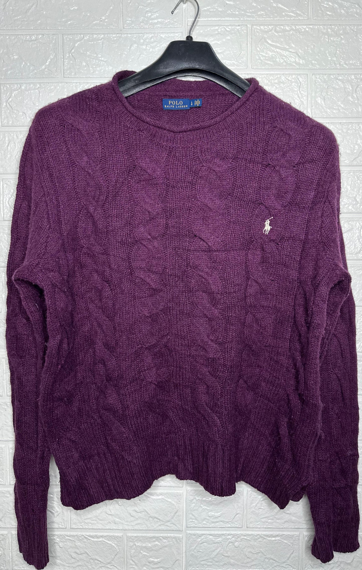 Polo Ralph Lauren Men's Sweater – Purple , Large