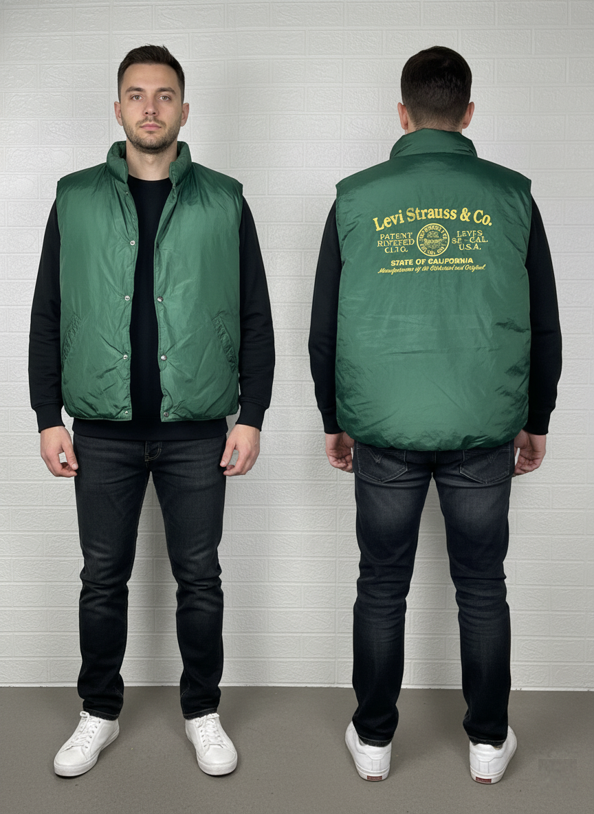Reversible Puffer Jacket – Green – Size XXL – Levi's