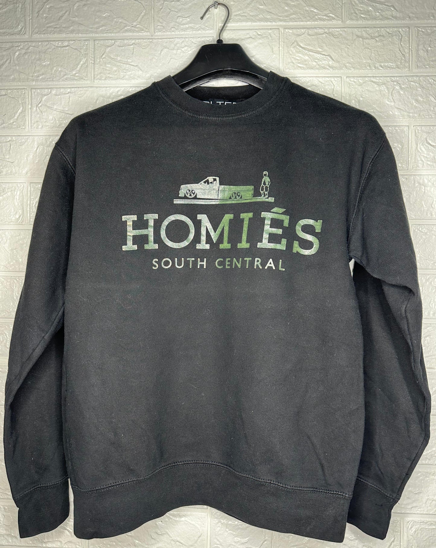 BLTEE Homies South Central Black Sweatshirt – Size Medium, Streetwear Pullover
