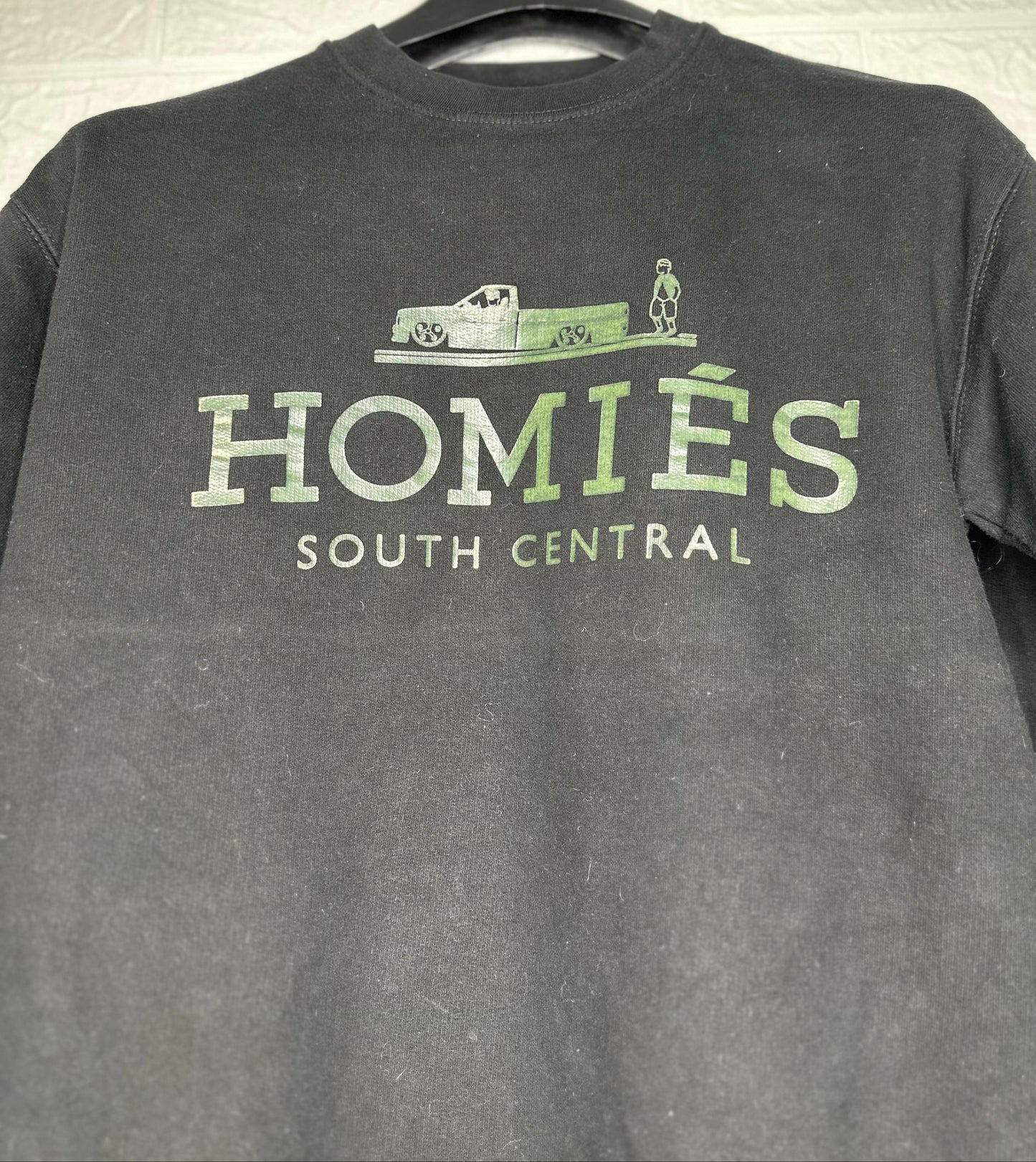 BLTEE Homies South Central Black Sweatshirt – Size Medium, Streetwear Pullover