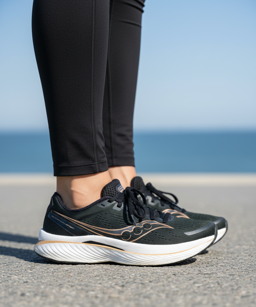 Saucony Endorphin Speed Running Shoes – Black/Gold (Size 9.5 UK / 10.5 US)