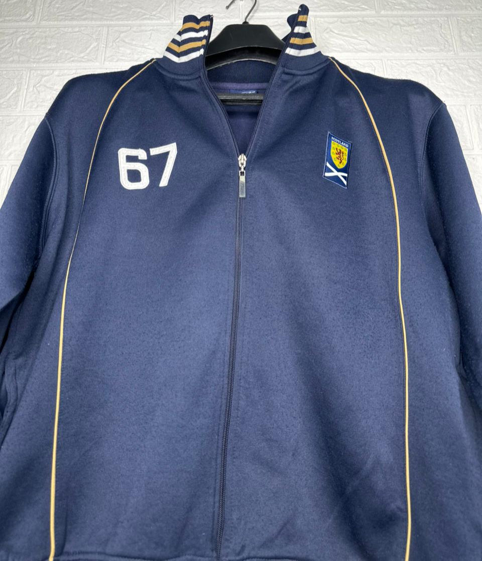 Scotland National Team Track Top - Official Collection - Blue - Size Large
