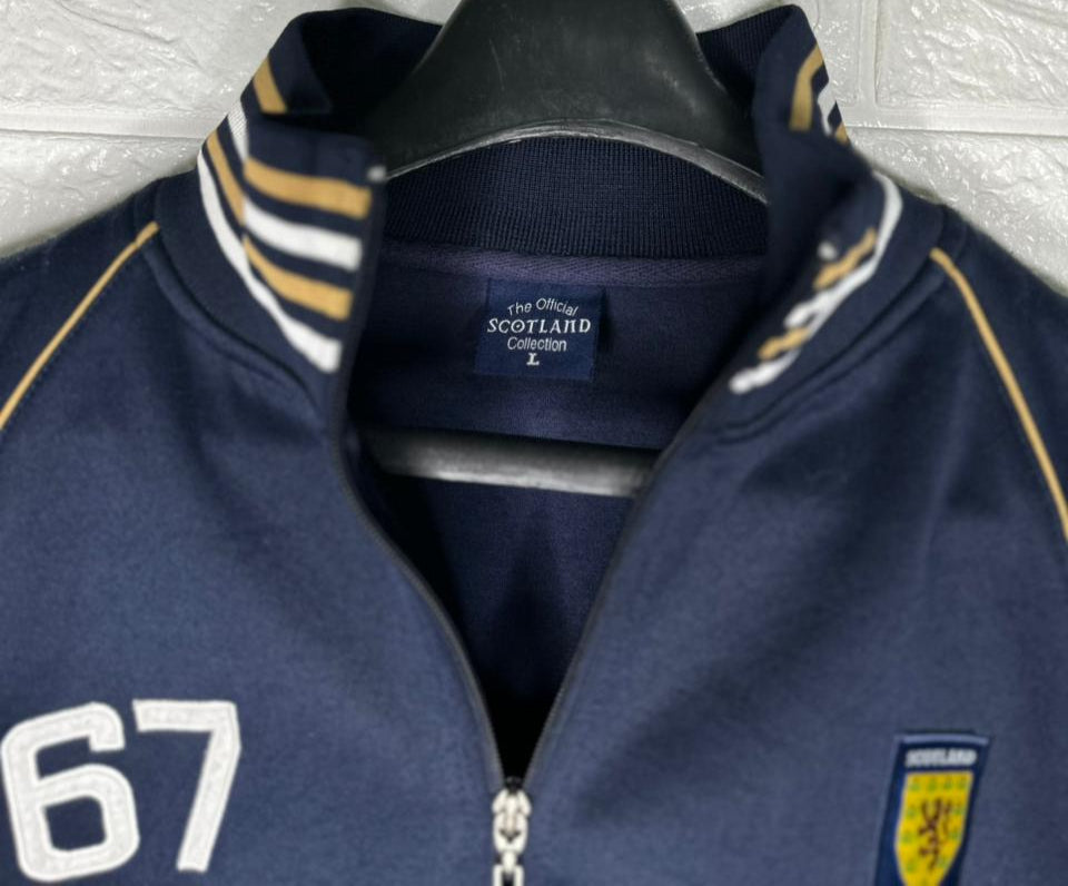 Scotland National Team Track Top - Official Collection - Blue - Size Large