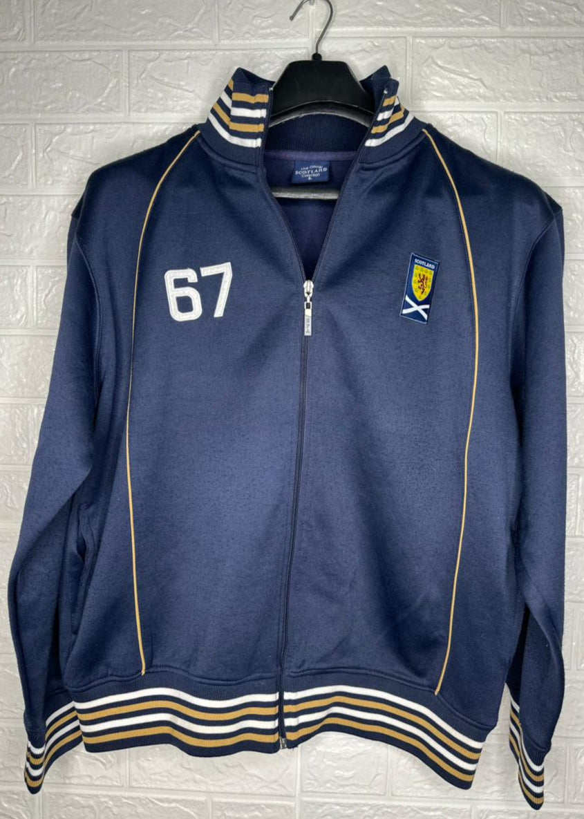 Scotland National Team Track Top - Official Collection - Blue - Size Large