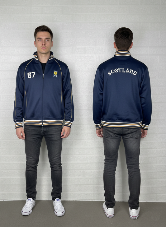 Scotland National Team Track Top - Official Collection - Blue - Size Large