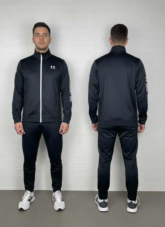 Under Armour Black Full Zip Track Jacket Size Medium – Men’s Training Top Activewear