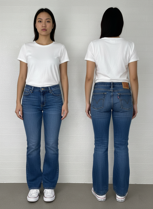 Vintage Levi’s 529 Curvy Bootcut Jeans | W27 L30 Women’s Denim | Classic Medium Wash | Authentic Levi Strauss Pants