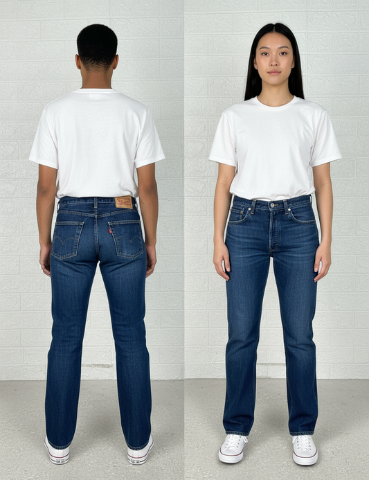 Vintage Levi’s 751 Straight Fit Jeans | W32 L32 Men’s Denim | Dark Blue Wash | Authentic Levi Strauss Classic Pants