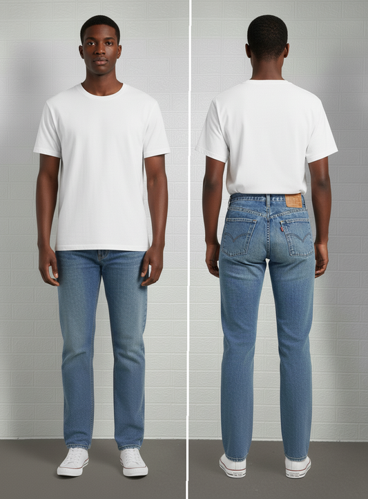 Vintage Levi’s 811 Painted Jeans | W30 L32 Slim Fit | Hand-Painted Custom Denim | Unique Streetwear Art Pants