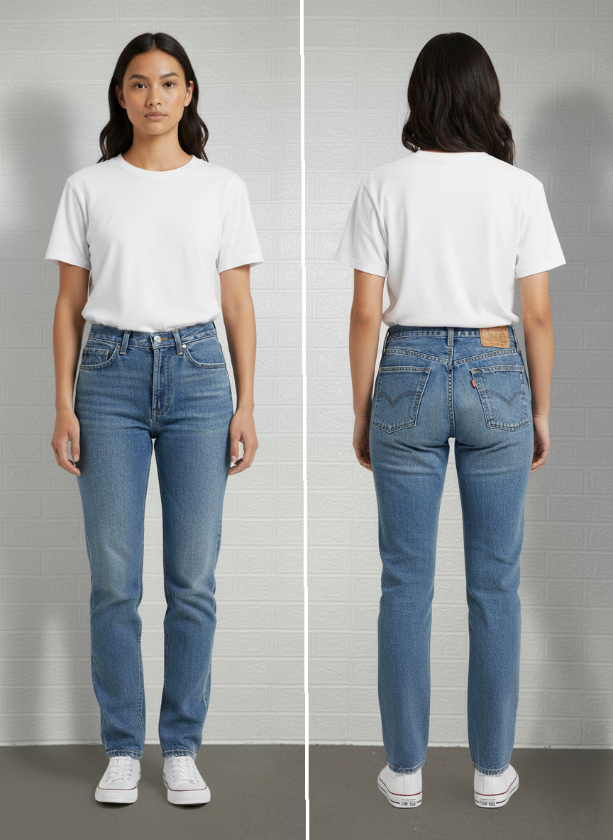 Vintage Levi’s 811 Painted Jeans | W30 L32 Slim Fit | Hand-Painted Custom Denim | Unique Streetwear Art Pants