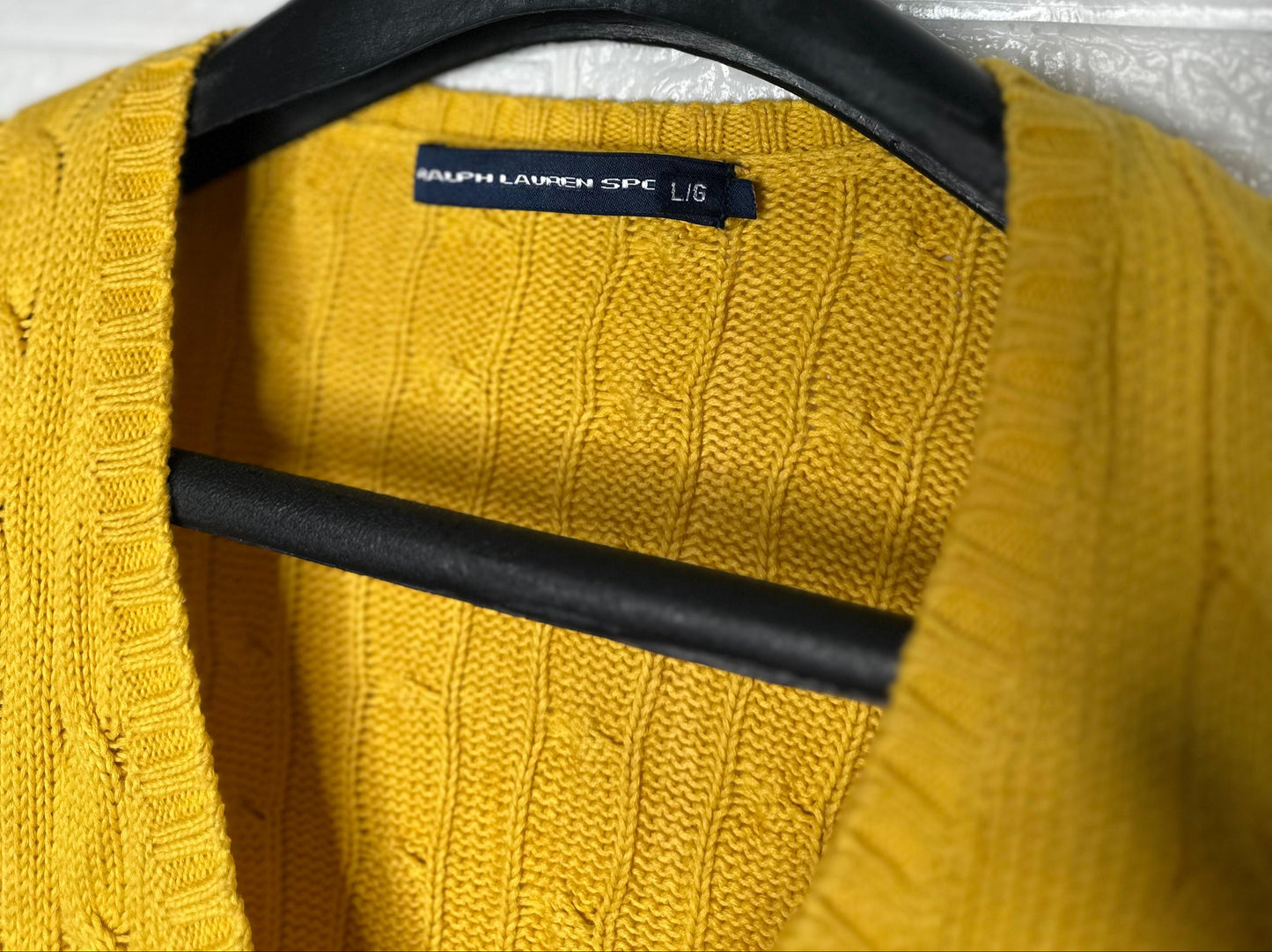 Polo Ralph Lauren Men's and women's Sweater – Yellow, Large