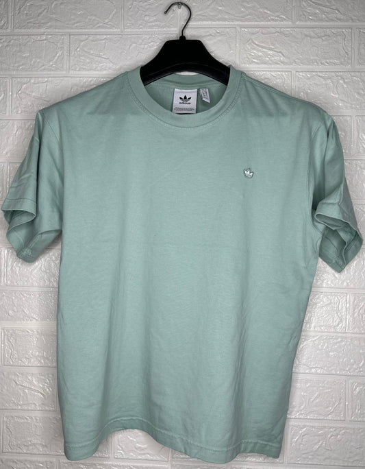 Adidas Originals Trefoil T-Shirt – Sky Blue – Size Small