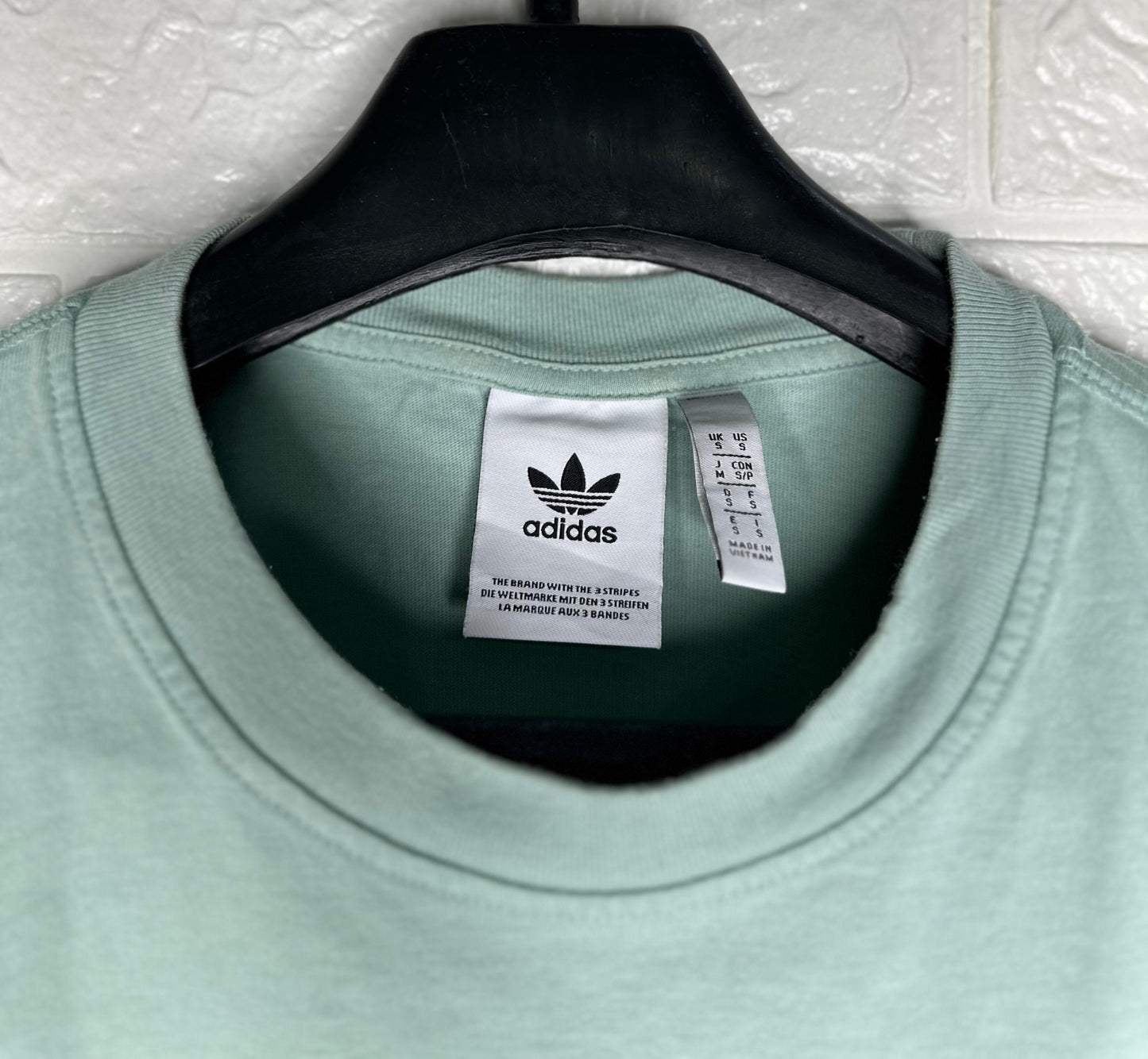 Adidas Originals Trefoil T-Shirt – Sky Blue – Size Small