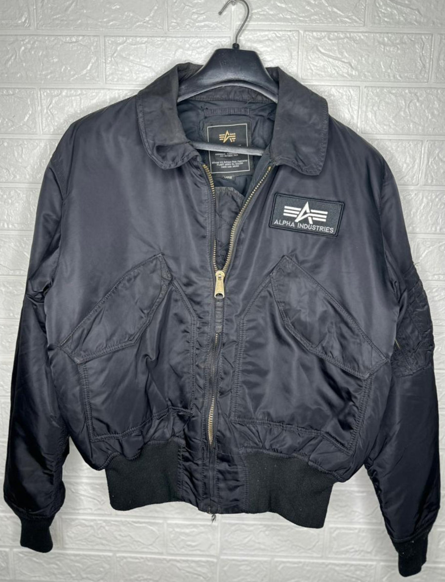 Alpha Industries Men’s Jacket – Black MA-1 Bomber
