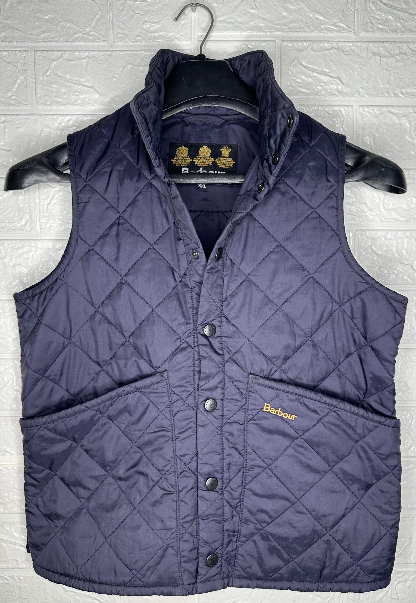 Barbour Quilted Vest Men’s XXL Navy Blue Gilet Outdoor Hunting Countrywear