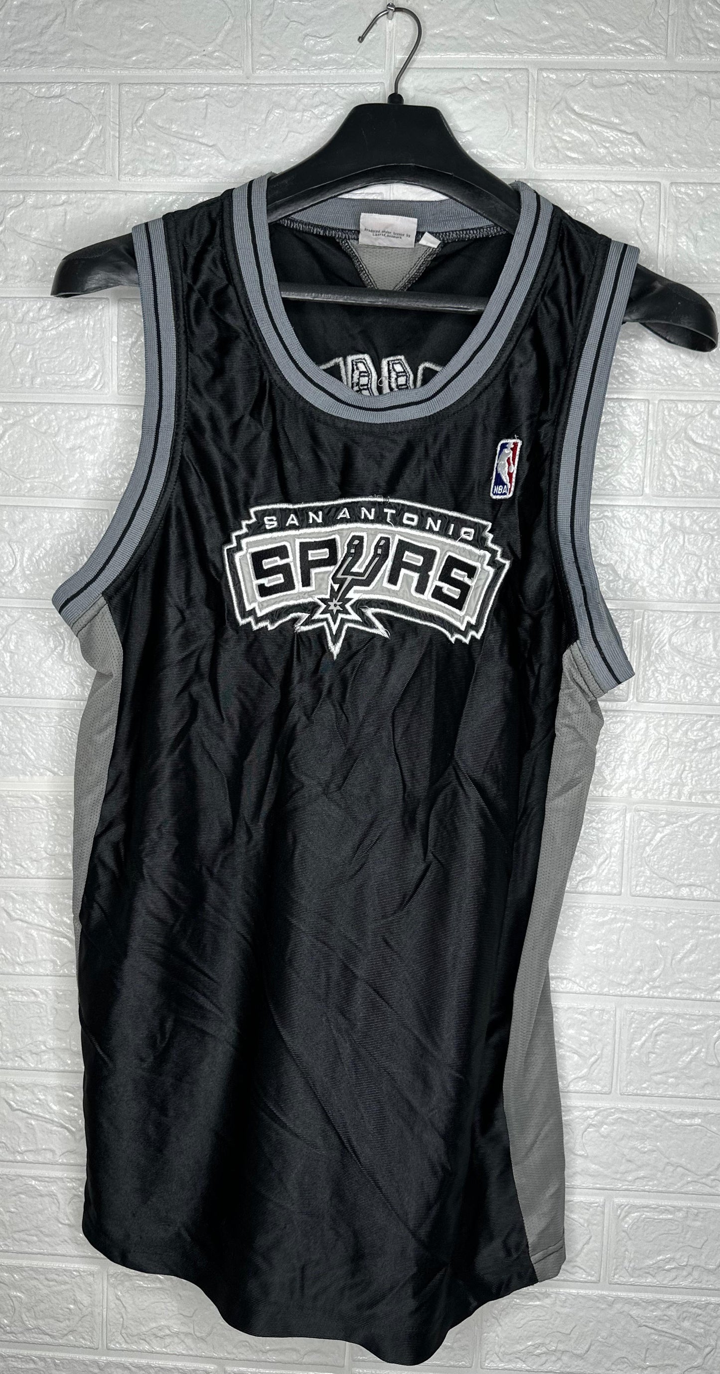 San Antonio Spurs NBA Jersey – Black & Silver – Size Large