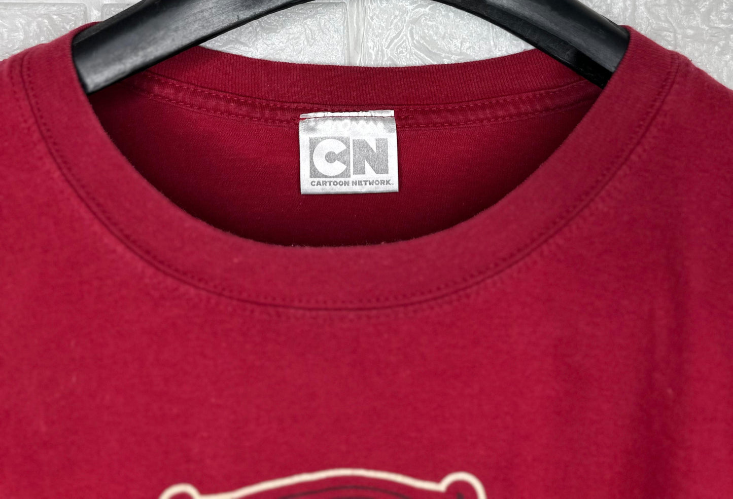 Adventure Time Graphic T-Shirt S - Cartoon Network Finn & Jake Red Tee