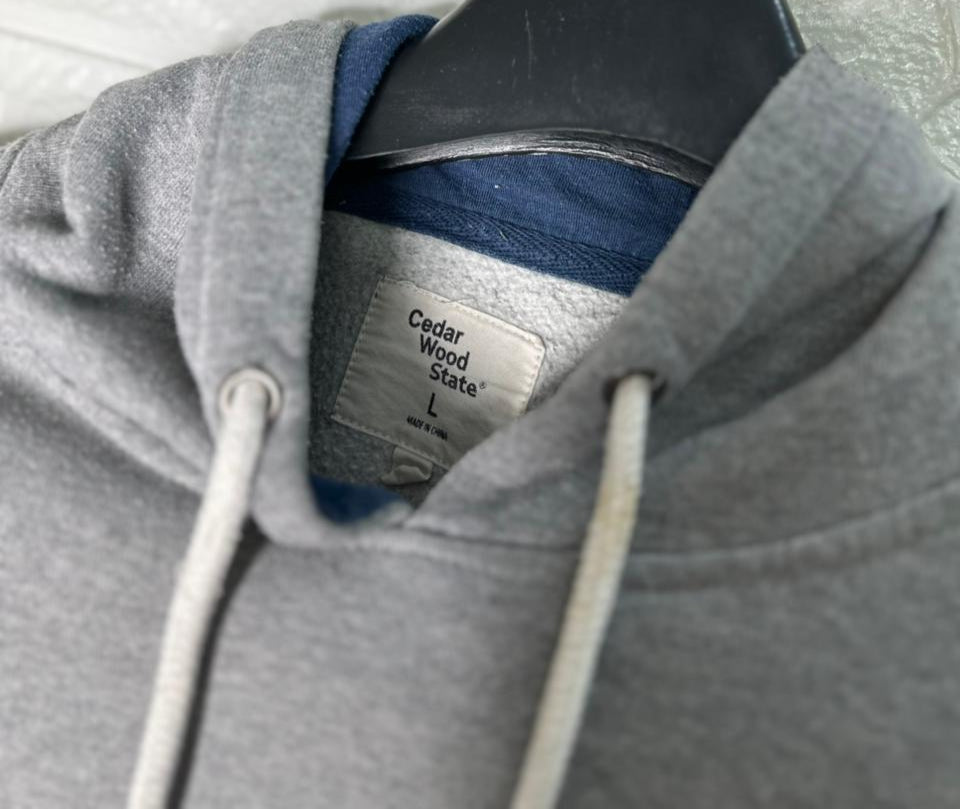 Cedar Wood State Union Jack Hoodie L - Distressed British Flag Pullover