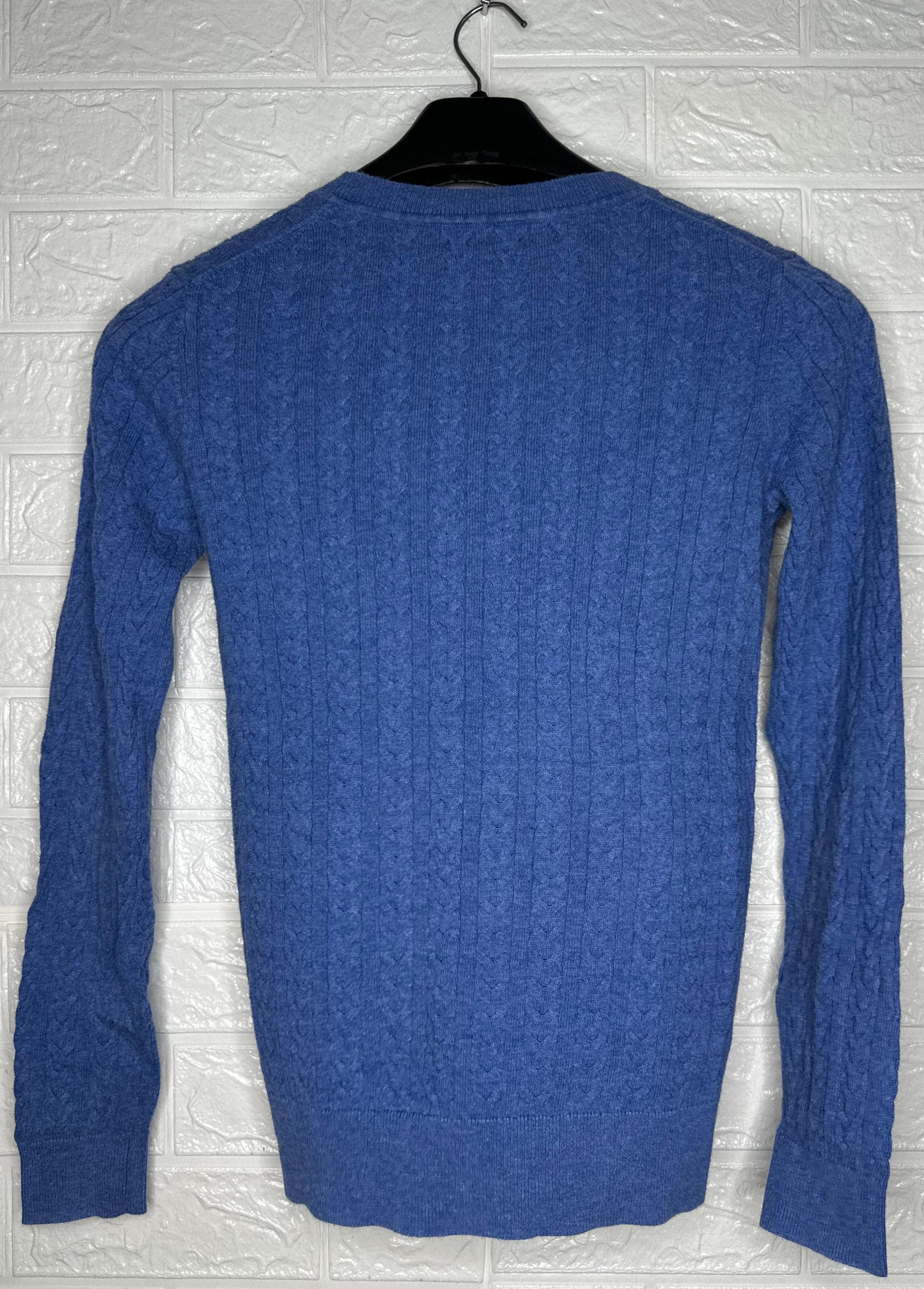 Tommy Hilfiger Navy Blue Cable Knit Sweater – Size S